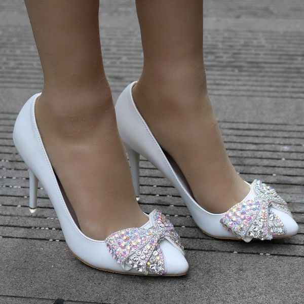 dress shoes 2021 fashion delicate sweet rhinestone bowknot high heel pointed toe thin heels 9.5cm women pumps wedding, Black
dress shoes 2021 fashion delicate sweet rhinestone bowknot high heel pointed toe thin heels 9.5cm women pumps wedding, Black