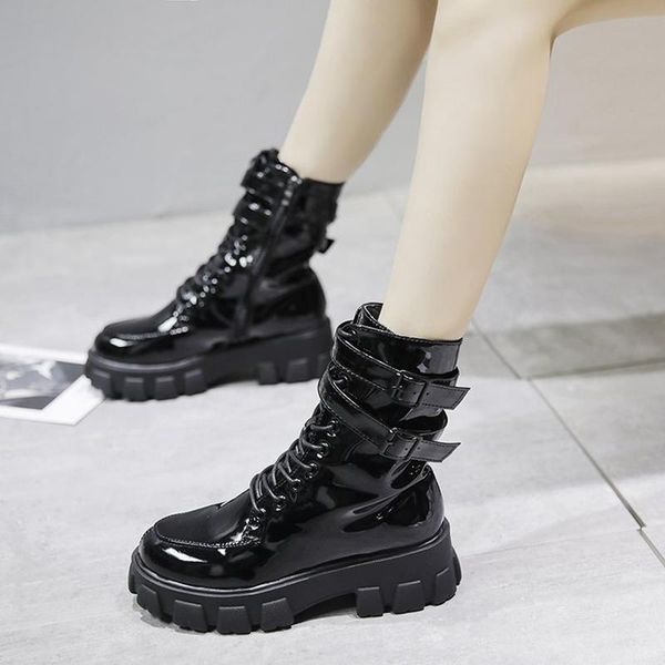 boots women winter ankle casual lace up female platform shoes ladies gladiator short fashion leather thick bottom, Black
boots women winter ankle casual lace up female platform shoes ladies gladiator short fashion leather thick bottom, Black