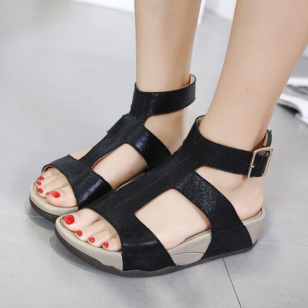 sandals zzpohe summer fashion woman platform soft leather large size flip flops casual comfortable women's shoes, Black
sandals zzpohe summer fashion woman platform soft leather large size flip flops casual comfortable women's shoes, Black