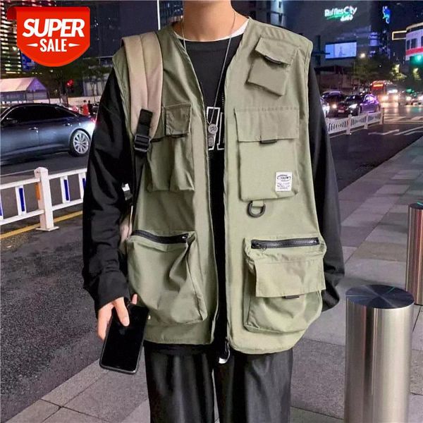 multi-pocket tooling tactical vest men functional wind sleeveless waistcoat korean style trendy student versatile jacket ins #gm0s, White
multi-pocket tooling tactical vest men functional wind sleeveless waistcoat korean style trendy student versatile jacket ins #gm0s, White