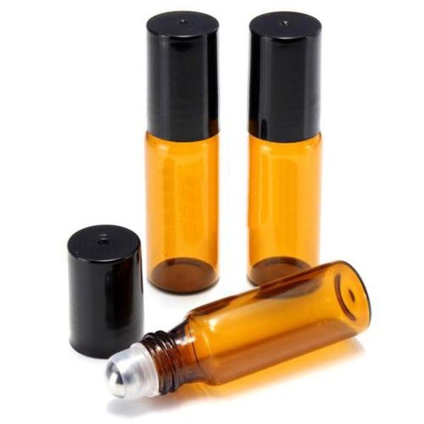 10pcs/lot 5/10 ml amber glass roll on bottle with glass metal ball brown thin roller essential oil vials perfume bottle
10pcs/lot 5/10 ml amber glass roll on bottle with glass metal ball brown thin roller essential oil vials perfume bottle