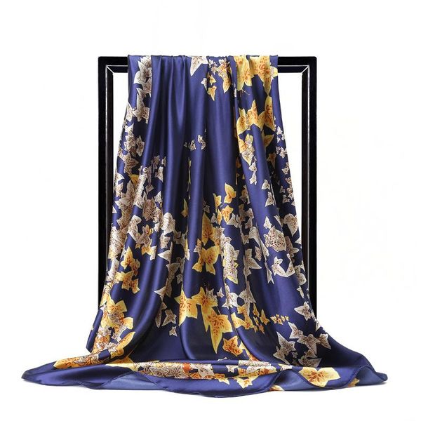 scarves fashion kerchief silk satin neck scarf for women leaf print hijab scarfs female 90x90cm square shawls and wraps lady, Blue;gray
scarves fashion kerchief silk satin neck scarf for women leaf print hijab scarfs female 90x90cm square shawls and wraps lady, Blue;gray