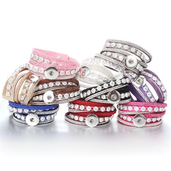 charm bracelets est snap jewelry rhinestone multilayer leather button bracelet 18mm for women ze571, Golden;silver
charm bracelets est snap jewelry rhinestone multilayer leather button bracelet 18mm for women ze571, Golden;silver