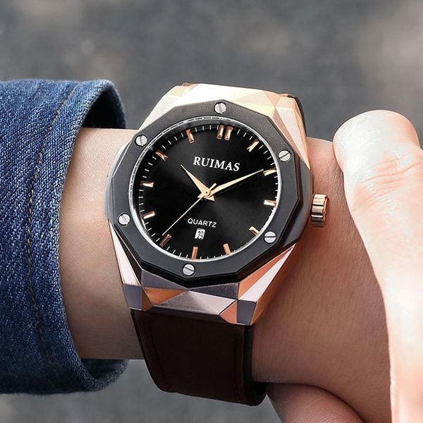 wristwatches ruimas hardlex mirror waterproof man's wristwatch sport quartz quality watch men calendar, Slivery;brown
wristwatches ruimas hardlex mirror waterproof man's wristwatch sport quartz quality watch men calendar, Slivery;brown