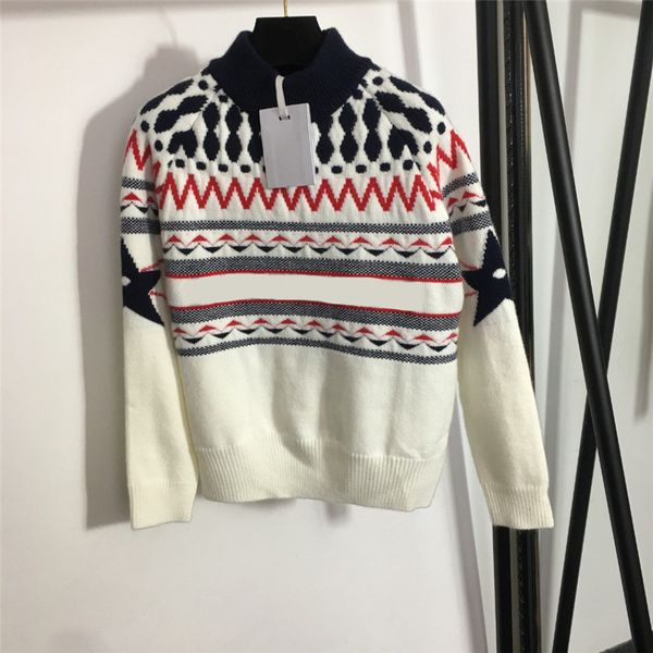 retro letter women wool sweater stand collar long sleeve sweaters ladies thick warm knitted sweatshirts, White;black