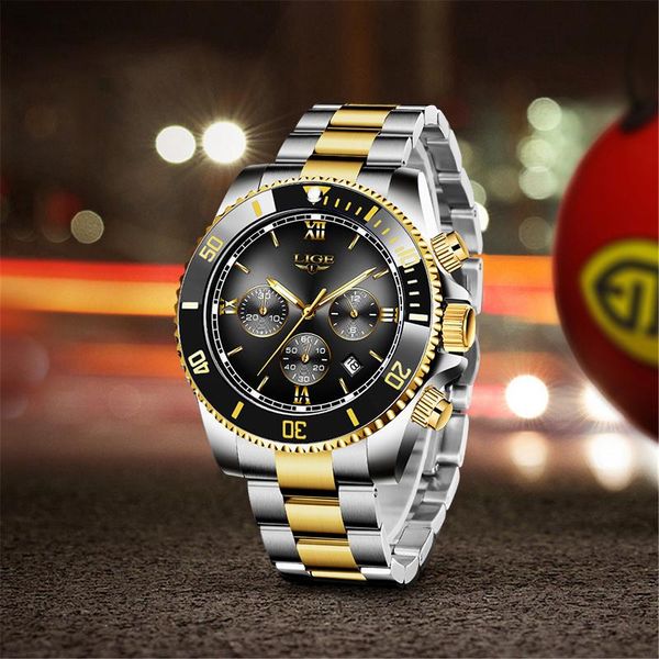 wristwatches lige fashion men watch relojes hombre 2021 sports waterproof quartz casual luminous clocks, Slivery;brown
wristwatches lige fashion men watch relojes hombre 2021 sports waterproof quartz casual luminous clocks, Slivery;brown