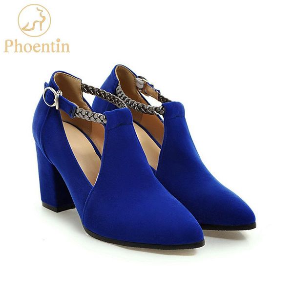 dress shoes phoentin ankle buckle strap high heels square heel pointed toe concise red velvet narrow band women pumps ft199, Black
dress shoes phoentin ankle buckle strap high heels square heel pointed toe concise red velvet narrow band women pumps ft199, Black