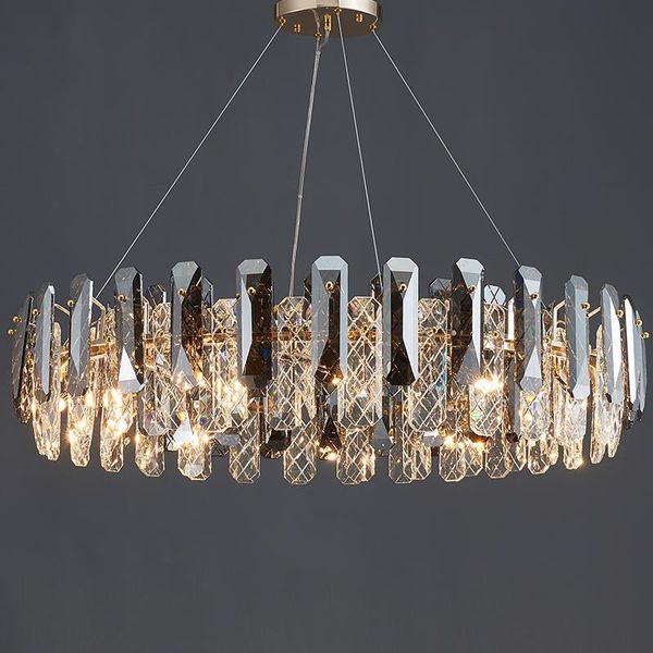 pendant lamps postmodern light luxury crystal lamp simple atmosphere living room bedroom study dining round chandelier
pendant lamps postmodern light luxury crystal lamp simple atmosphere living room bedroom study dining round chandelier