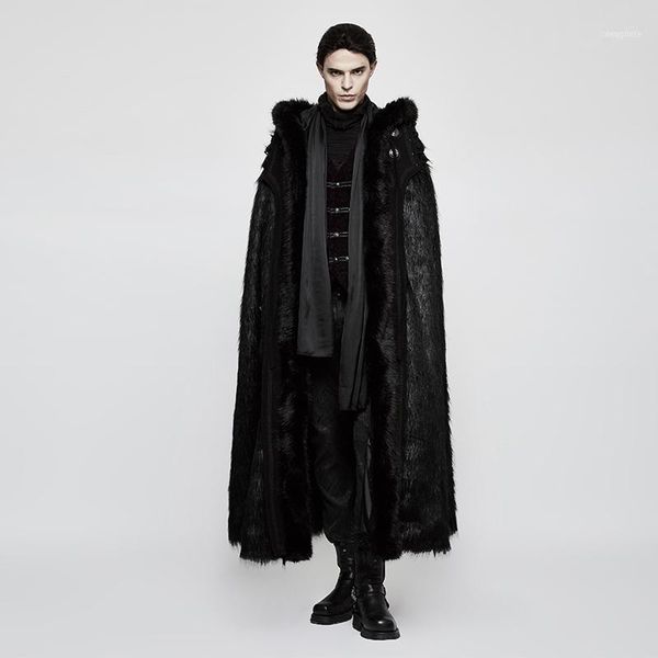 men's wool & blends punk rave gothic witch long fur cloak wool-grass bat-shaped party stage performace winter warm capes1, Black
men's wool & blends punk rave gothic witch long fur cloak wool-grass bat-shaped party stage performace winter warm capes1, Black