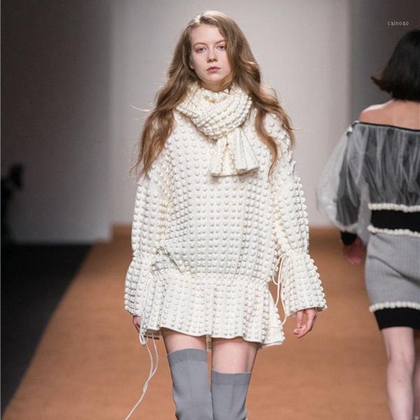 women's sweaters women sweater dress scarf collar fashion designer long sleeve white red black oversized & club 2021 christmas, White;black
women's sweaters women sweater dress scarf collar fashion designer long sleeve white red black oversized & club 2021 christmas, White;black