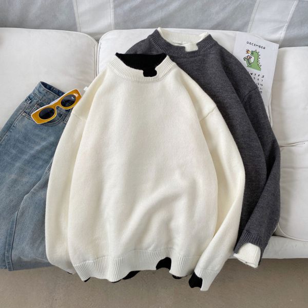 2021 winter fake two-piece sweater men's warm fashion casual knitted pullover men wild knitting sweaters mens clothes wija, White;black
2021 winter fake two-piece sweater men's warm fashion casual knitted pullover men wild knitting sweaters mens clothes wija, White;black