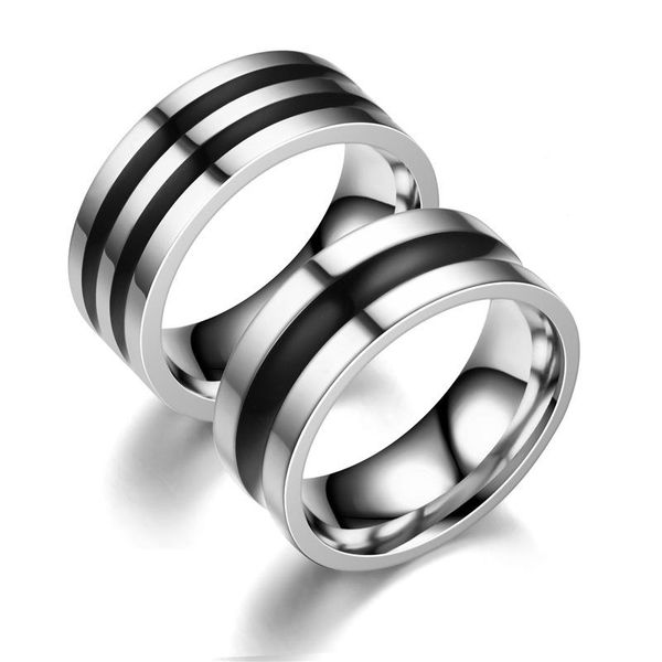 wedding rings fashion groove ring 8mm brushed black color stainless steel couple for men and women anniversary jewelry gift drop, Slivery;golden
wedding rings fashion groove ring 8mm brushed black color stainless steel couple for men and women anniversary jewelry gift drop, Slivery;golden
