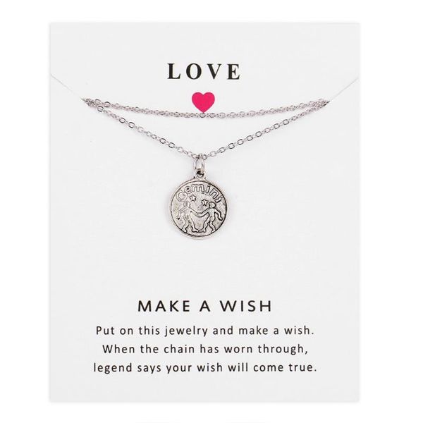 pendant necklaces cemini 12 constellations pendants for women men sliver male jewelry fashion birthday gifts 1pcs, Silver
pendant necklaces cemini 12 constellations pendants for women men sliver male jewelry fashion birthday gifts 1pcs, Silver