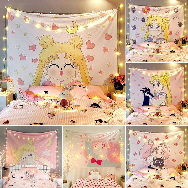 tapestries macrame anime tapestry kawaii cute woman girl's bedroom decorative wall hanging pink japanese room decoration 
tapestries macrame anime tapestry kawaii cute woman girl's bedroom decorative wall hanging pink japanese room decoration