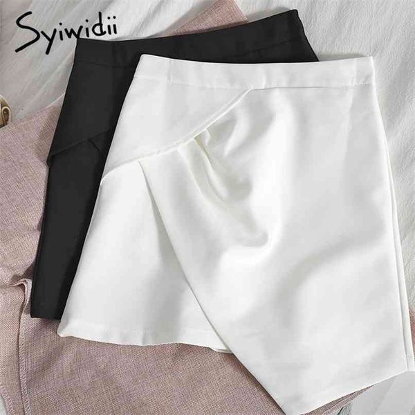 irregular high waist white mini skirts women back zipper a-line unicolor spring summer clothes korean fashion 210607, Black
irregular high waist white mini skirts women back zipper a-line unicolor spring summer clothes korean fashion 210607, Black
