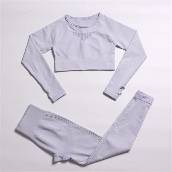 2pcs/set women gym clothes long sleeve shirt pants leggings yoga set seamless fitness sportswear workout female wear outfit
2pcs/set women gym clothes long sleeve shirt pants leggings yoga set seamless fitness sportswear workout female wear outfit