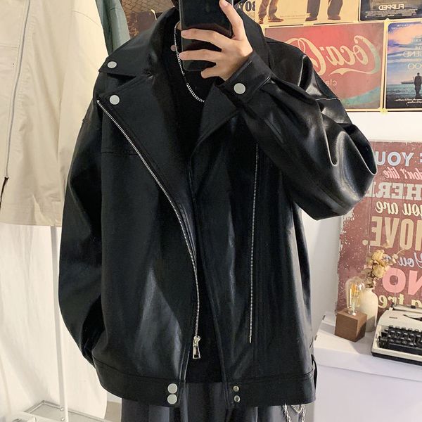 2021 new spring korean leather men's fashion casual motorcycle jackets mens streetwear loose hip-hop bomber jacket men m-2xl 4kkz, Black
2021 new spring korean leather men's fashion casual motorcycle jackets mens streetwear loose hip-hop bomber jacket men m-2xl 4kkz, Black