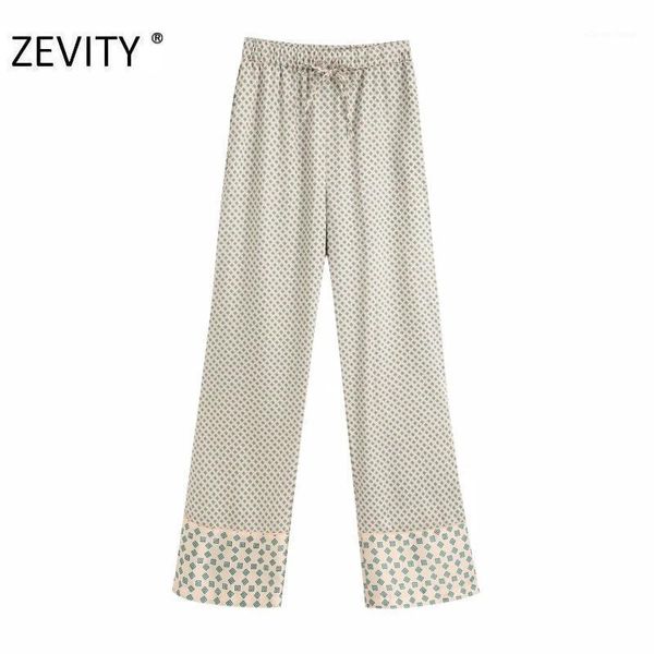 women's pants & capris zevity women vintage geometric print hem patchwork straight female elastic waist casual trousers chic bow tied p, Black;white
women's pants & capris zevity women vintage geometric print hem patchwork straight female elastic waist casual trousers chic bow tied p, Black;white