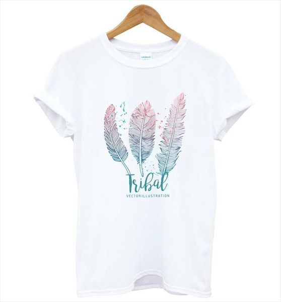 feather print and women cotton mens casual funny lady yong girl tee better quality drop ship kt 10, White;black
feather print and women cotton mens casual funny lady yong girl tee better quality drop ship kt 10, White;black