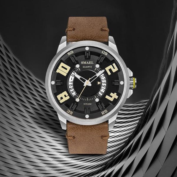 wristwatches 2021 mens watches waterproof date quartz clock male leather sport wrist watch gift relogio masculino*m, Slivery;brown
wristwatches 2021 mens watches waterproof date quartz clock male leather sport wrist watch gift relogio masculino*m, Slivery;brown