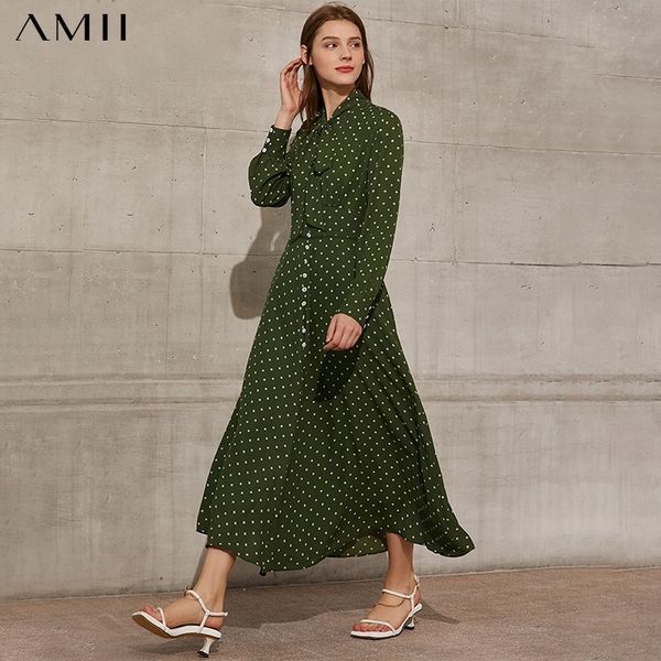 amii minimalism spring new vintage women's dress fashion bow neck high waist aline ankel-length chiffon dress 12140086 210316, Black;gray
amii minimalism spring new vintage women's dress fashion bow neck high waist aline ankel-length chiffon dress 12140086 210316, Black;gray