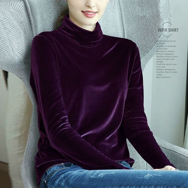turtleneck velvet fleece t shirt women casual elegant solid fashion spring long sleeve plus size t shirt femme 210306, White
turtleneck velvet fleece t shirt women casual elegant solid fashion spring long sleeve plus size t shirt femme 210306, White