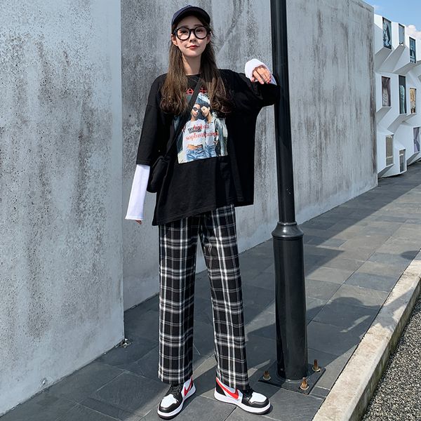 pladi trousers women korean fashion oversized checkered pants for women large size wide leg pants ing, Black;white
pladi trousers women korean fashion oversized checkered pants for women large size wide leg pants ing, Black;white