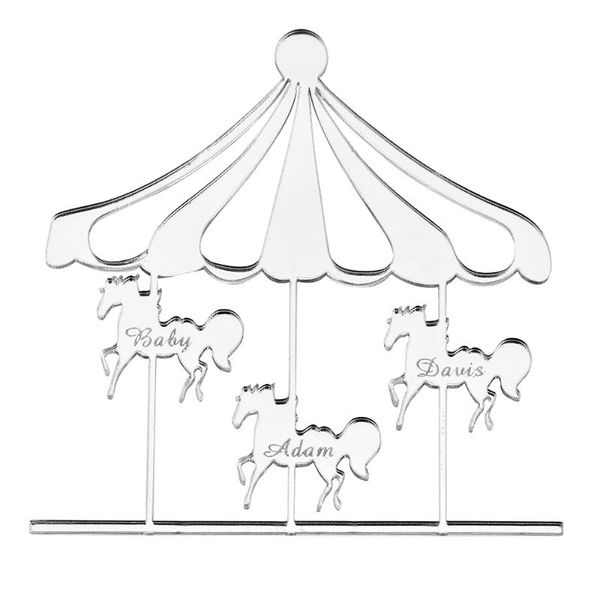 personalized acrylic mirror wood carousel horse invitation card baby name baby shower custom birthday gift decor favors 10cm
personalized acrylic mirror wood carousel horse invitation card baby name baby shower custom birthday gift decor favors 10cm
