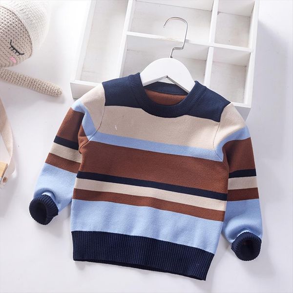 Striped Boys Girls Kids Sweaters Toddler Knitted Wear Childrens Clothing Cotton Spring Autumn Pullover, Blue
Striped Boys Girls Kids Sweaters Toddler Knitted Wear Childrens Clothing Cotton Spring Autumn Pullover, Blue