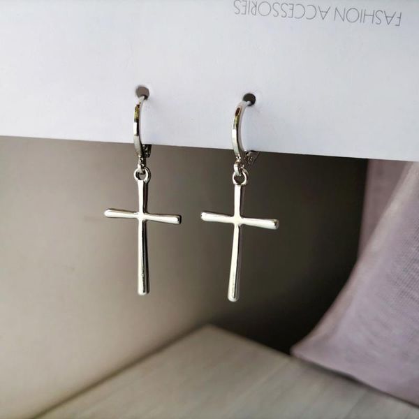 dangle & chandelier personality hip-hop punk wind cross earrings web celebrity cool handsome fashion trendy metallic ear ring, Silver
dangle & chandelier personality hip-hop punk wind cross earrings web celebrity cool handsome fashion trendy metallic ear ring, Silver