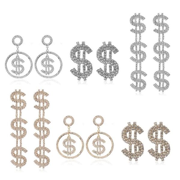dangle & chandelier 3 styles glitter crystal dollar earrings kit money sign symbol drop stud fashion jewelry, Silver
dangle & chandelier 3 styles glitter crystal dollar earrings kit money sign symbol drop stud fashion jewelry, Silver