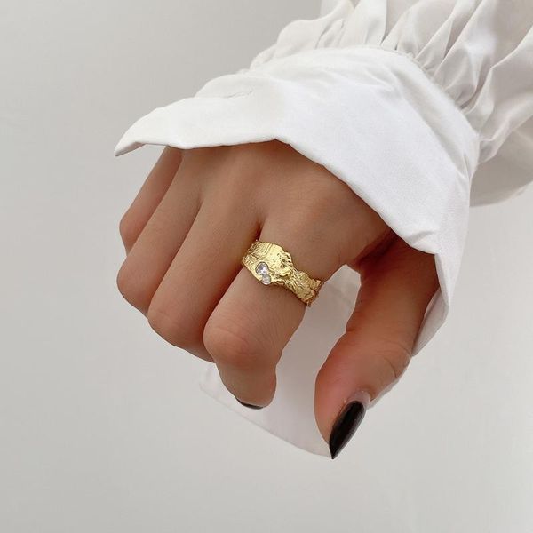 cluster rings 18k gold authentic 925 sterling silver white/gold dysmorphism texture concave-convex band ring adjust jewelry tlj1459, Golden;silver
cluster rings 18k gold authentic 925 sterling silver white/gold dysmorphism texture concave-convex band ring adjust jewelry tlj1459, Golden;silver