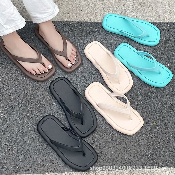 luxury slippers herringbone flip flops simple korean solid color beach women's sho summer fashion seaside soft sole wear clip toe slipp, Black
luxury slippers herringbone flip flops simple korean solid color beach women's sho summer fashion seaside soft sole wear clip toe slipp, Black