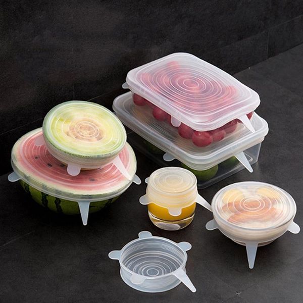food savers & storage containers 6 pcs silicone stretch lids keeping fresh seal reusable bowl pot lid cover pan cooking kitchen accessories
food savers & storage containers 6 pcs silicone stretch lids keeping fresh seal reusable bowl pot lid cover pan cooking kitchen accessories