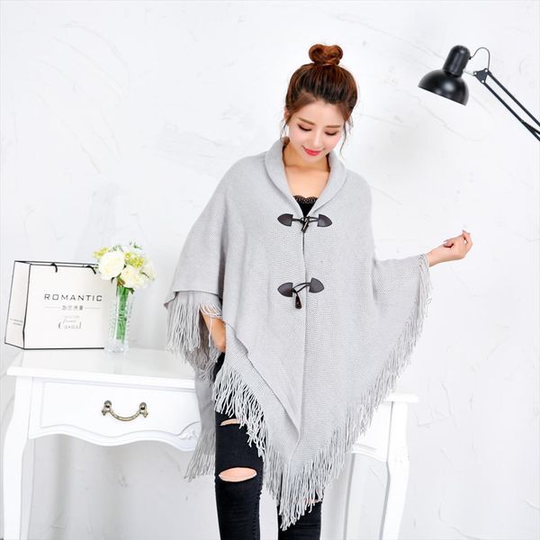 winter loose kimono cardigan women sweaters long sleeveless cap poncho solid color magic shawl knitted sweater with button plus size, White;black
winter loose kimono cardigan women sweaters long sleeveless cap poncho solid color magic shawl knitted sweater with button plus size, White;black