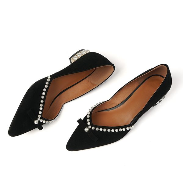 Womens genuine suede leather beading heel slip-on flats loafers leisure soft comfortable bow tie pointed toe casual daily shoesDress Shoes, Black
Womens genuine suede leather beading heel slip-on flats loafers leisure soft comfortable bow tie pointed toe casual daily shoesDress Shoes, Black