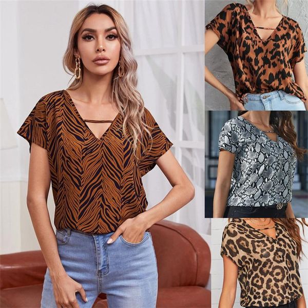 women's t-shirt summer fashion women print t-shirts 2021 -sale casual elegant deep v-neck loose, White 
women's t-shirt summer fashion women print t-shirts 2021 -sale casual elegant deep v-neck loose, White
