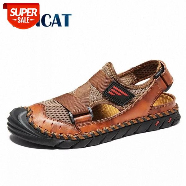 brand men leather splice sandals fashion slippers male breathable summer beach shoes sandals outdoor casual men shoes size 38-47 #wc2j, Black 
brand men leather splice sandals fashion slippers male breathable summer beach shoes sandals outdoor casual men shoes size 38-47 #wc2j, Black