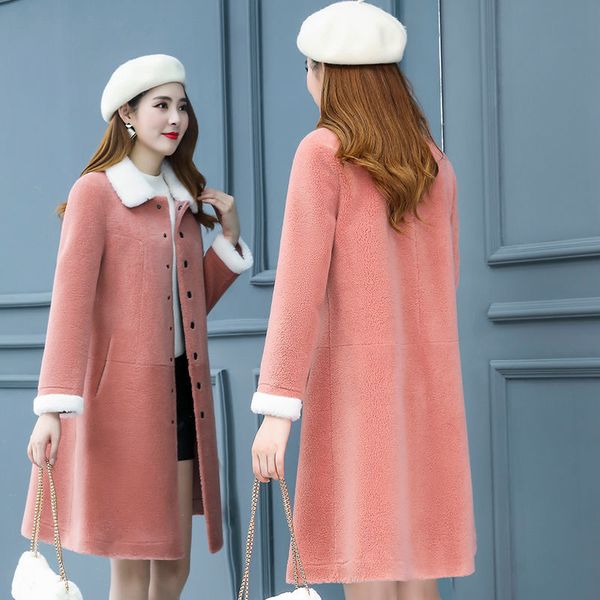 2021 new women autumn winter real wool fur coat jacket thick warm female sheep shearing parka casual natural lambswool outwear l742socw, Black
2021 new women autumn winter real wool fur coat jacket thick warm female sheep shearing parka casual natural lambswool outwear l742socw, Black