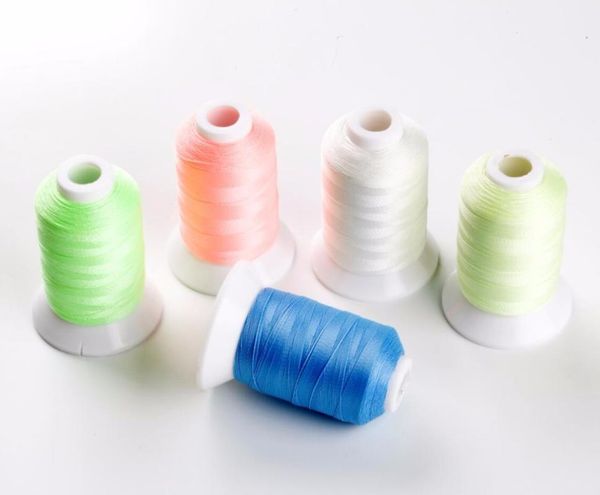 5 assorted color optional 500m/550yds glow in the dark embroidery thread moonglow thread luminous 1~5 cone/lot, Black;white
5 assorted color optional 500m/550yds glow in the dark embroidery thread moonglow thread luminous 1~5 cone/lot, Black;white
