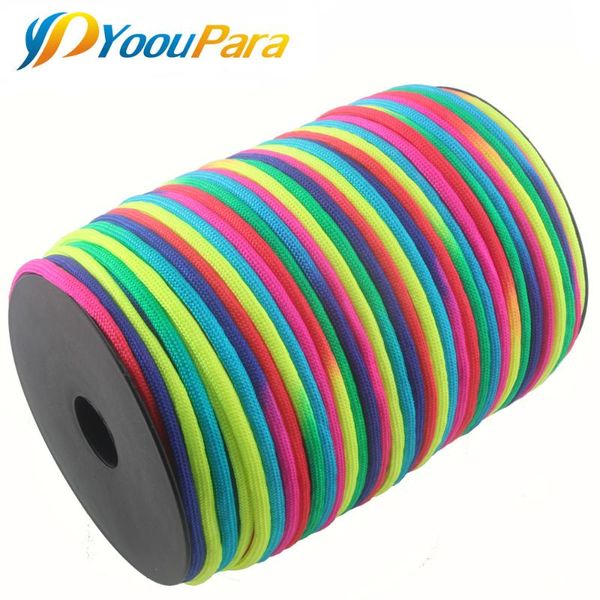 outdoor gadgets 100 meters spool rainbow paracord 4mm 7 strands rope 550 parachute cord cuerda escalada mil spec paracorde bracelet kit
outdoor gadgets 100 meters spool rainbow paracord 4mm 7 strands rope 550 parachute cord cuerda escalada mil spec paracorde bracelet kit