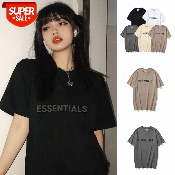 eentials double line chest letter flow loose short-sleeved t-shirt fog men and women couple bottoming shirt t #pz3v, White;black
eentials double line chest letter flow loose short-sleeved t-shirt fog men and women couple bottoming shirt t #pz3v, White;black