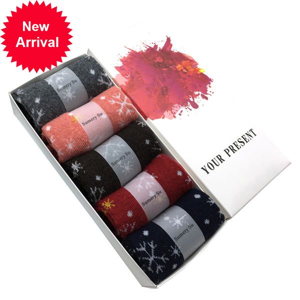 5 pairs/lot wool women winter snow flower pattern cashmere warm socks ladies girls christmas gift84cp, Black;white
5 pairs/lot wool women winter snow flower pattern cashmere warm socks ladies girls christmas gift84cp, Black;white
