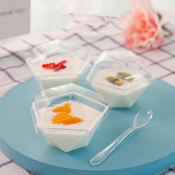 disposable cups & straws 50pcs 100ml transparent dessert creative diamond shaped cake box wedding birthday party plastic cup with lid
disposable cups & straws 50pcs 100ml transparent dessert creative diamond shaped cake box wedding birthday party plastic cup with lid
