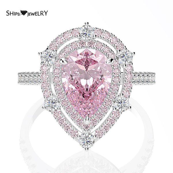 cluster rings shipei 100% 925 sterling silver pear cut pink sapphire gemstone wedding engagement cute for women girls fine jewelry gifts, Golden;silver
cluster rings shipei 100% 925 sterling silver pear cut pink sapphire gemstone wedding engagement cute for women girls fine jewelry gifts, Golden;silver