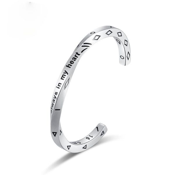 bangle 2021 european and american fashion men's women's party titanium steel retro viking text domineering open bracelet, Black
bangle 2021 european and american fashion men's women's party titanium steel retro viking text domineering open bracelet, Black