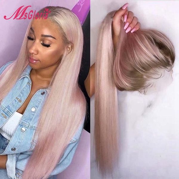 lace wigs light baby pink ombre human hair wig pre plucked straight front brazilian remy full for women, Black;brown
lace wigs light baby pink ombre human hair wig pre plucked straight front brazilian remy full for women, Black;brown