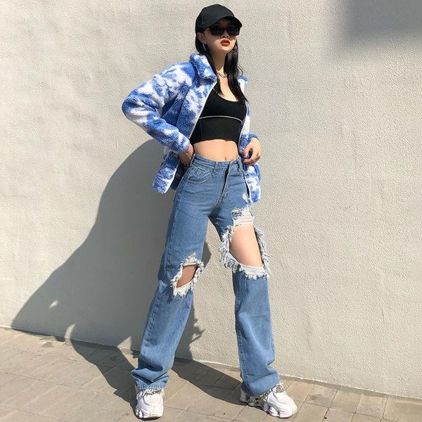 women's jeans woman pants girl's high waist straight pantalones vaqueros mujer, Blue
women's jeans woman pants girl's high waist straight pantalones vaqueros mujer, Blue