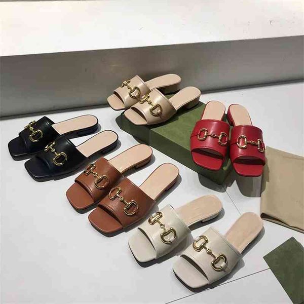 leather slide designer sandal women slides with double g horsebit flats sandals brown 28 colors ladies summer flip flops with box 274, Black
leather slide designer sandal women slides with double g horsebit flats sandals brown 28 colors ladies summer flip flops with box 274, Black