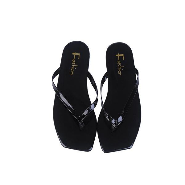 new summer simple solid color flip flop women's casual anti slip sandy beach slipper clip toe slipper flip flop sandals women, Black
new summer simple solid color flip flop women's casual anti slip sandy beach slipper clip toe slipper flip flop sandals women, Black